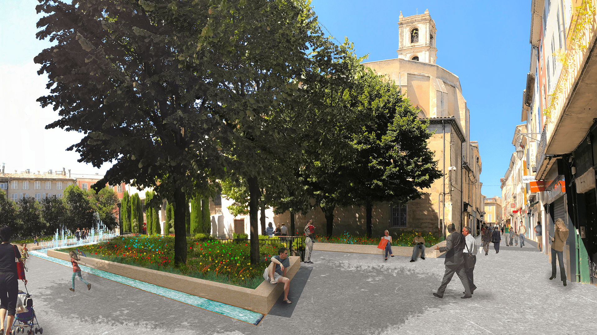 Montelimar-Place des halles