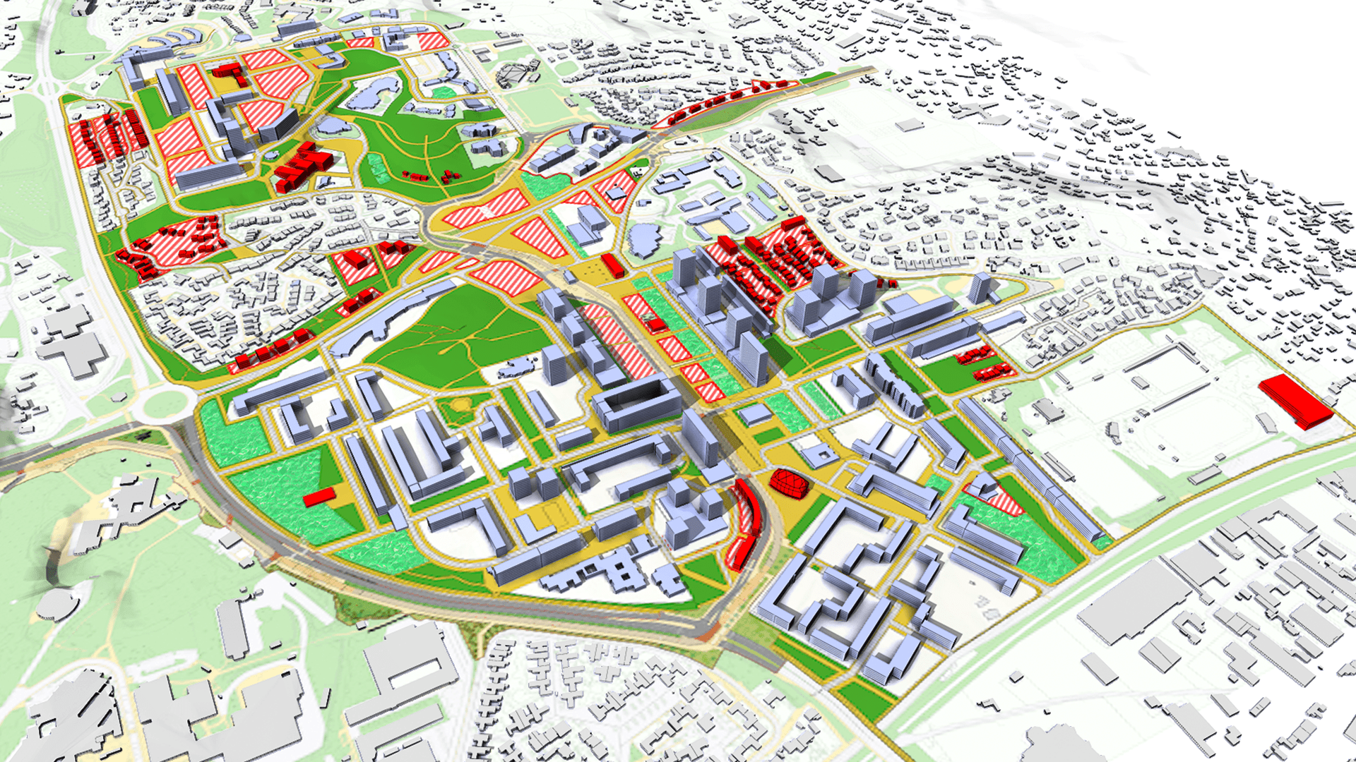 Nimes-Pissevin plan guide 3D